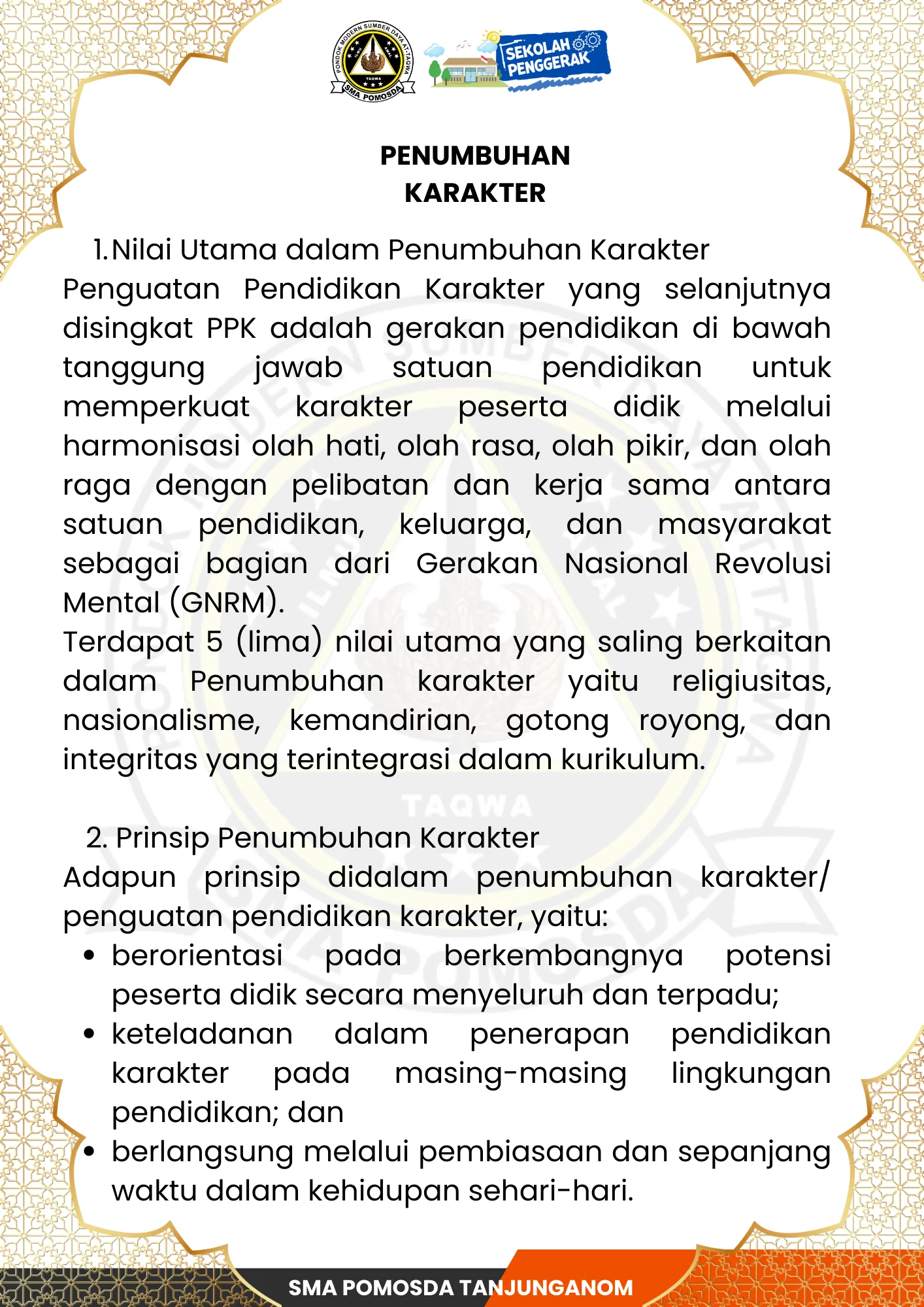 Penumbuhan Karakter